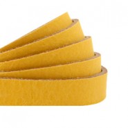 DQ leer plat 10mm Ochre yellow
